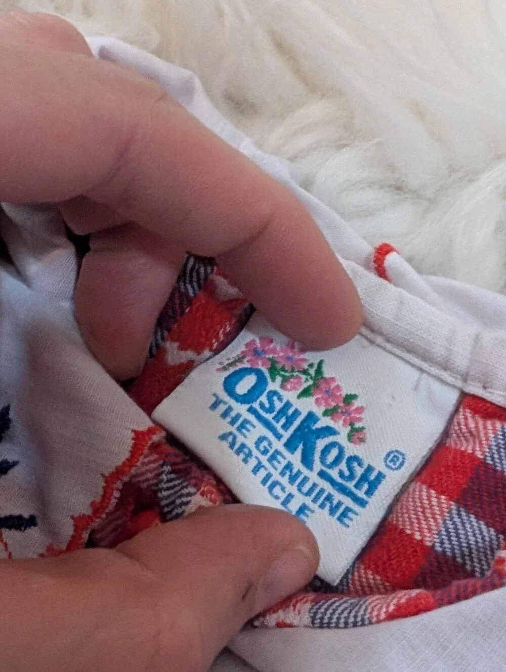 Vintage 90s 1990s Oshkosh B'Gosh Embroidered Button Down Long Sleeve Floral 3T